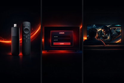 Gaming setup with controller, monitor displaying login screen, and another monitor showing a game.